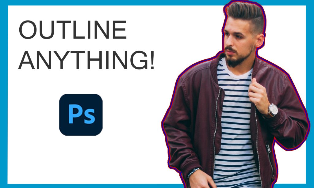 How to outline image in photoshop